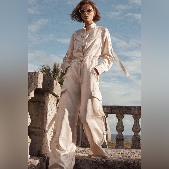 Authentic RARE Zimmermann white/ivory utility jumpsuit 0 - Picture 2 of 16